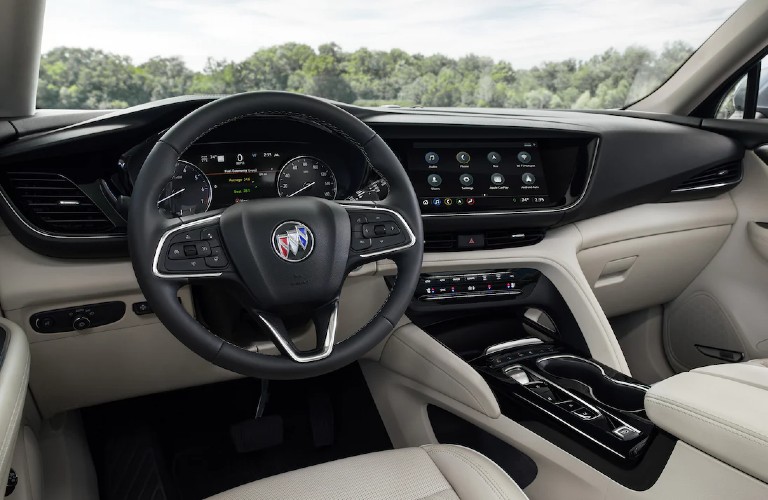 Front interior inside the 2021 Buick Envision