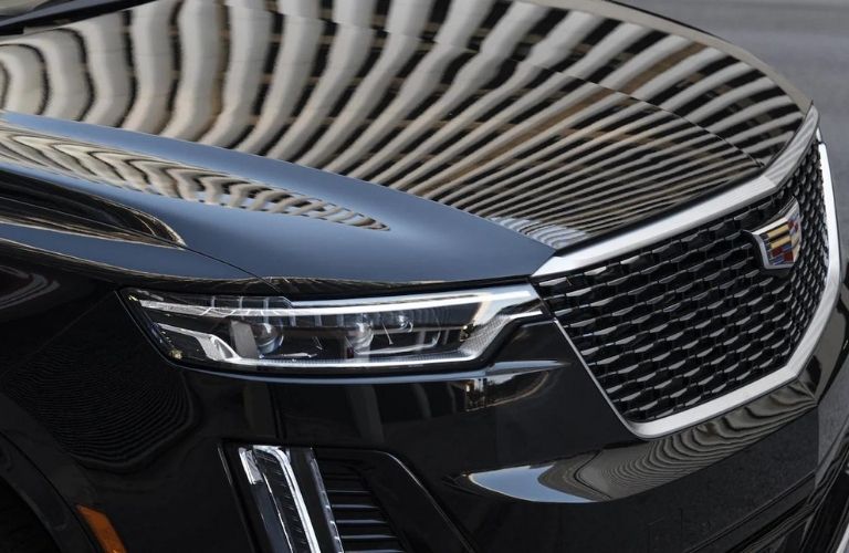 The headlight of the 2021 Cadillac XT6