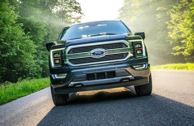 The front view of the 2021 Ford F-150