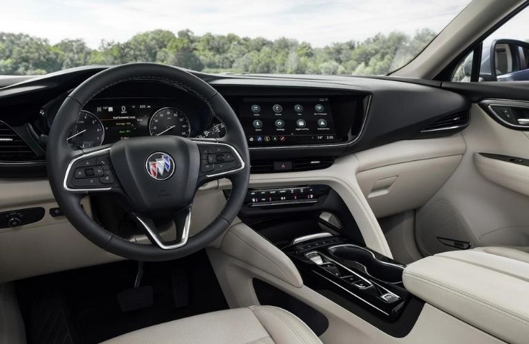The cockpit of the 2021 Buick Envision.