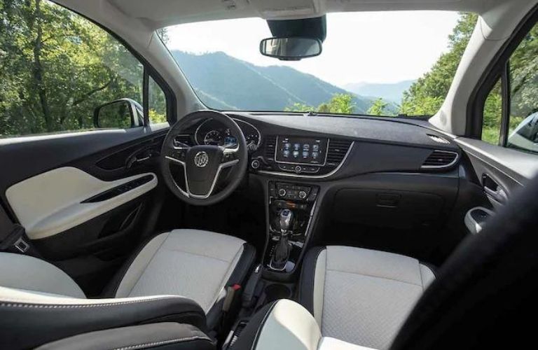 The seats inside the 2021 Buick Encore.