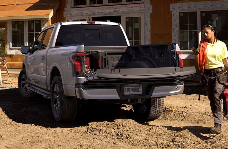 2022 Ford F-150 Lightning rear view