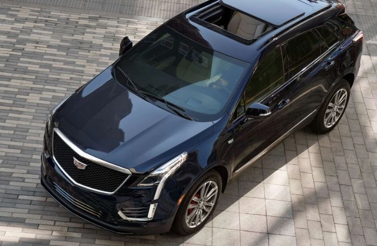 top view of the 2022 Cadillac XT5