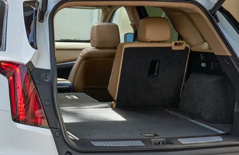 cargo area of the 2022 Cadillac XT5