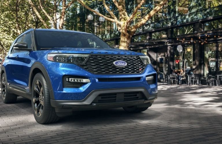 front grille view of the 2022 Ford Explorer
