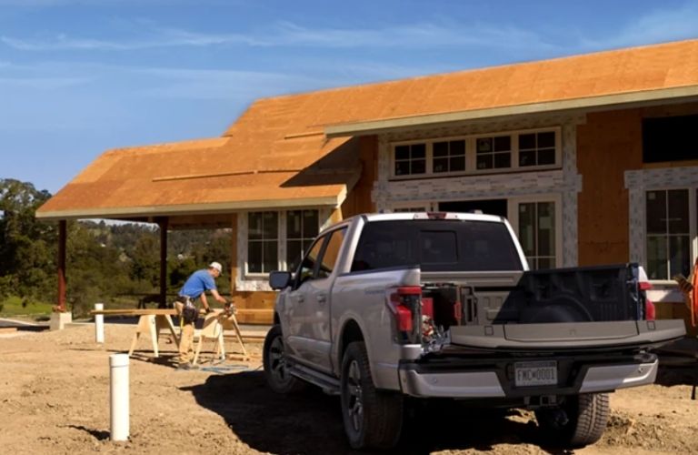 rear view of the 2022 Ford F-150 Lightning