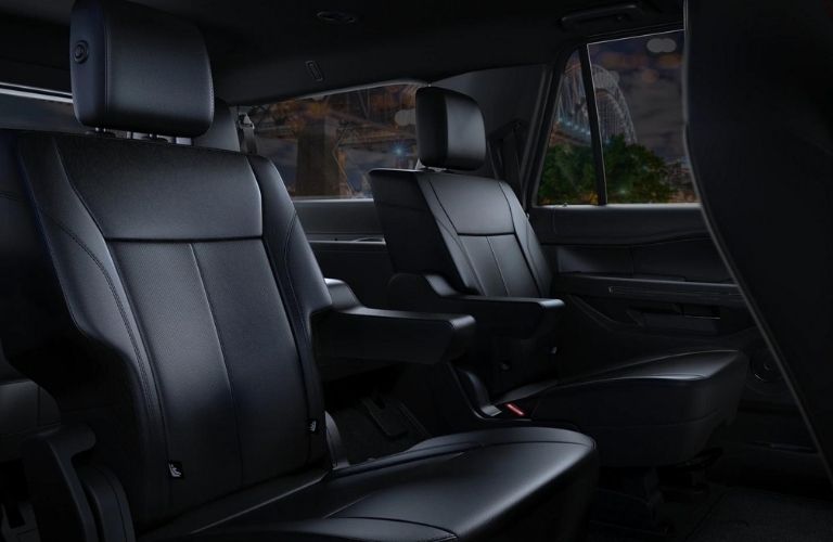 The rear seats of the 2022 Ford Expediton