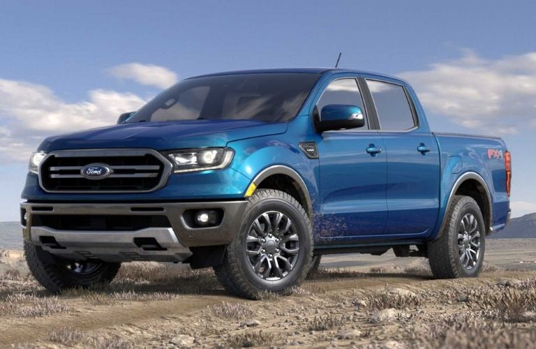 2022 Ford Ranger in Velocity Blue