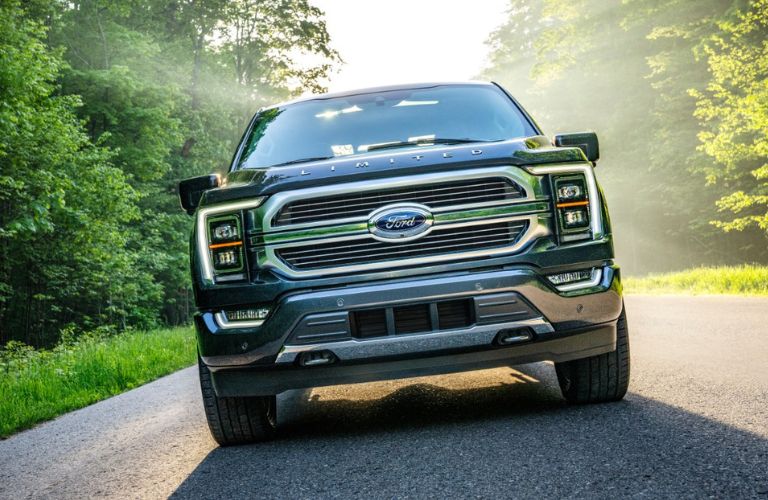 2022 Ford F-150 on road.