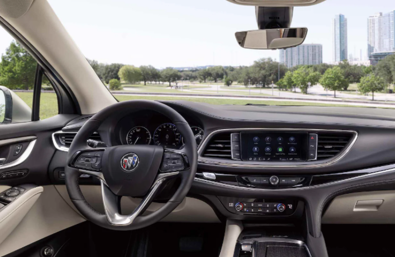 2023 Buick Enclave steering wheel and dashboard 