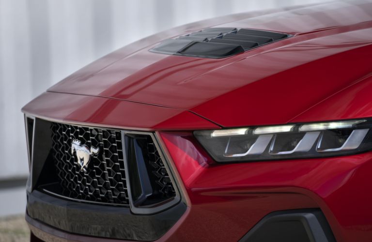 Headlights of the 2024 Ford Mustang