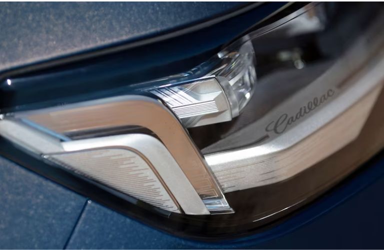 Closeup of Sleekly Designed Escalade Headlamp