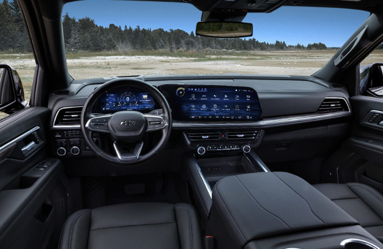 2025 Chevrolet Tahoe steering wheel and dashboard 