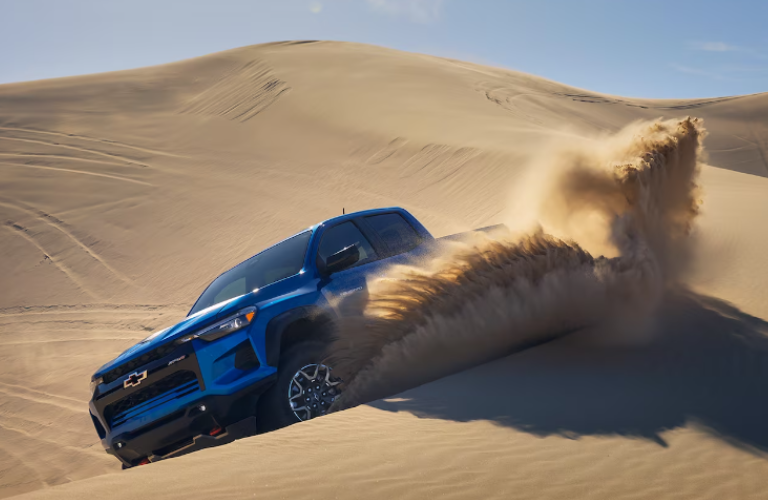 2024 Chevrolet Colorado being drive in the desert 