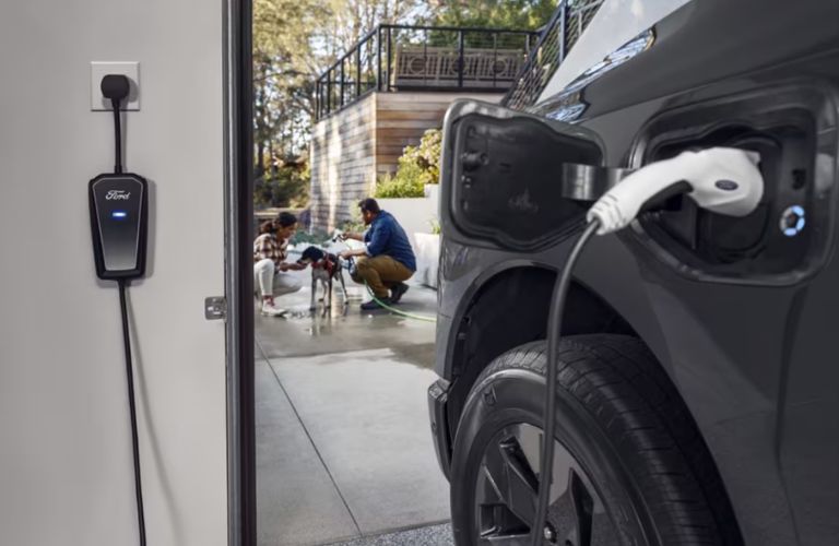 a Ford EV being charged